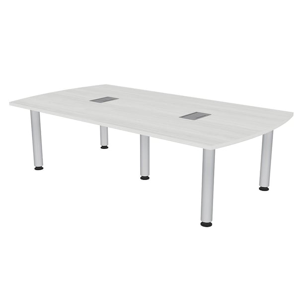 45.25 in W, 84 in L, 29 in H, Engineered Wood Top, White